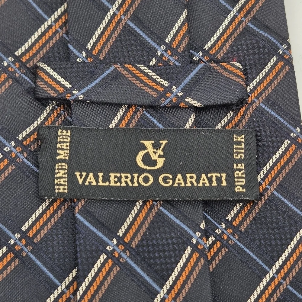 Valerio Garati 100% Silk Plaid Tie